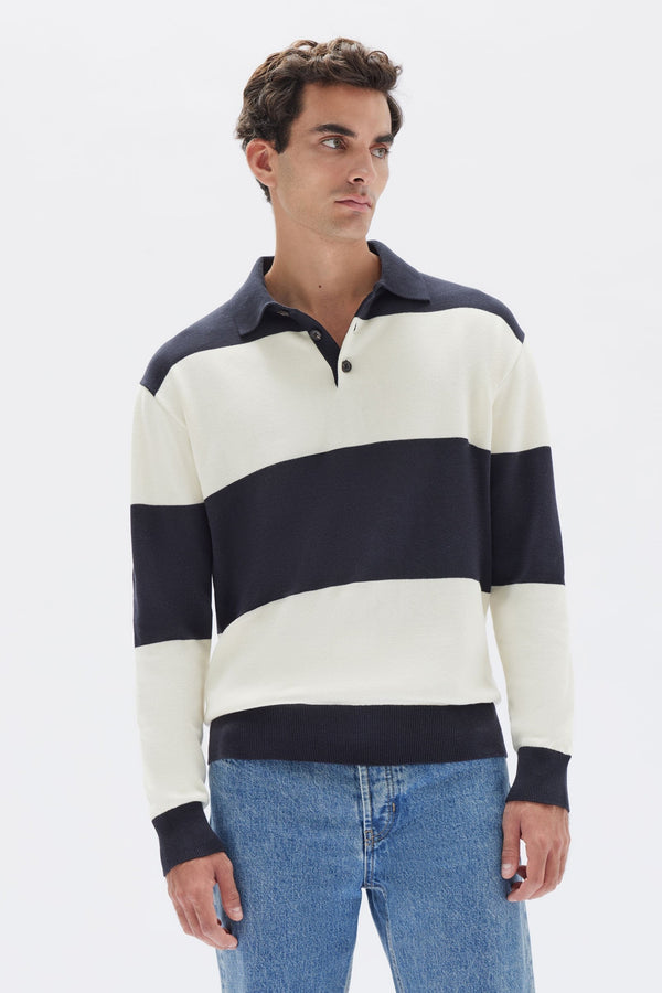 Ae rugby stripe pullover sweater cheap