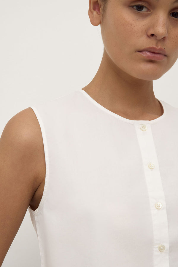 Re-Worn Cherri Button Front Top