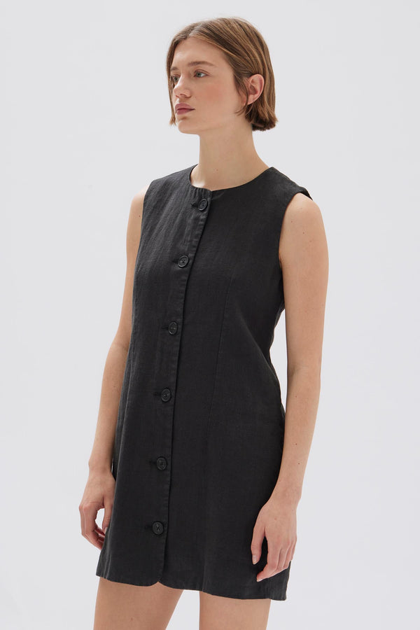 Re-Worn Coralie Linen Mini Dress