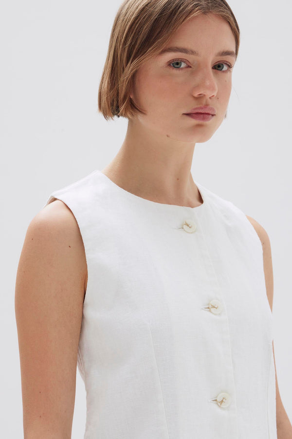Re-Worn Coralie Linen Mini Dress