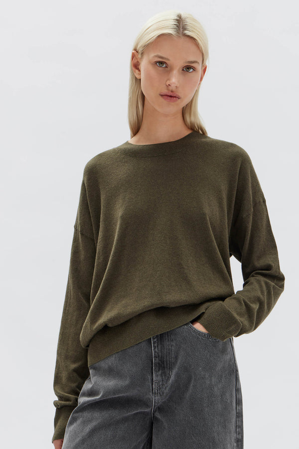 Cotton Cashmere Lounge Sweater