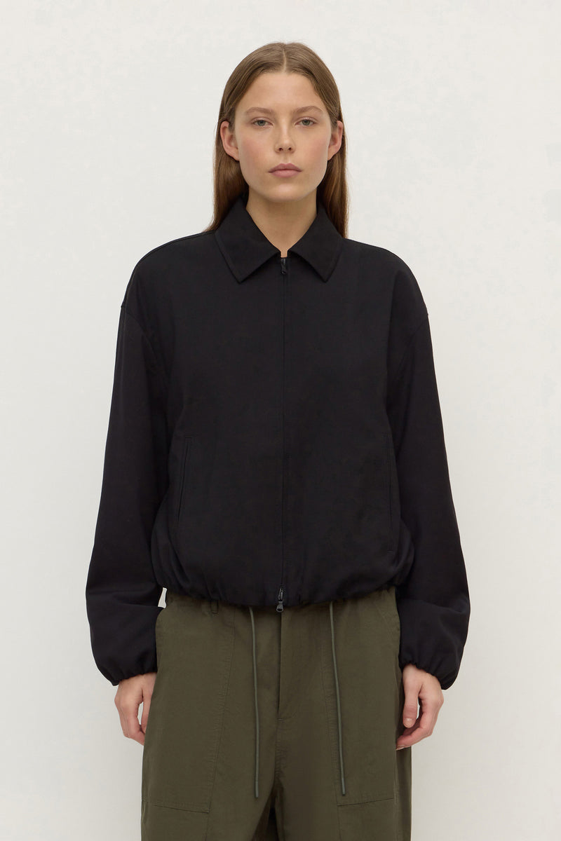 Womens Danielle Wool Bomber Jacket Black | Assembly Label