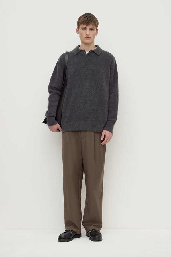 Dover_Boucle_Knit_Cashmere_Polo_Charcoal_0365