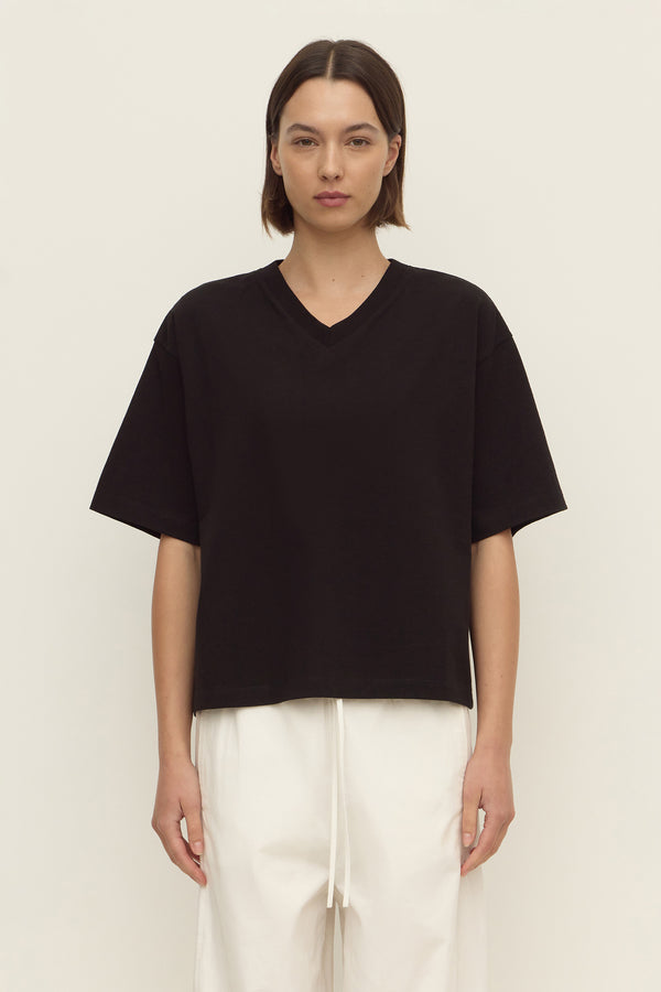Ellie V Neck Oversized Tee