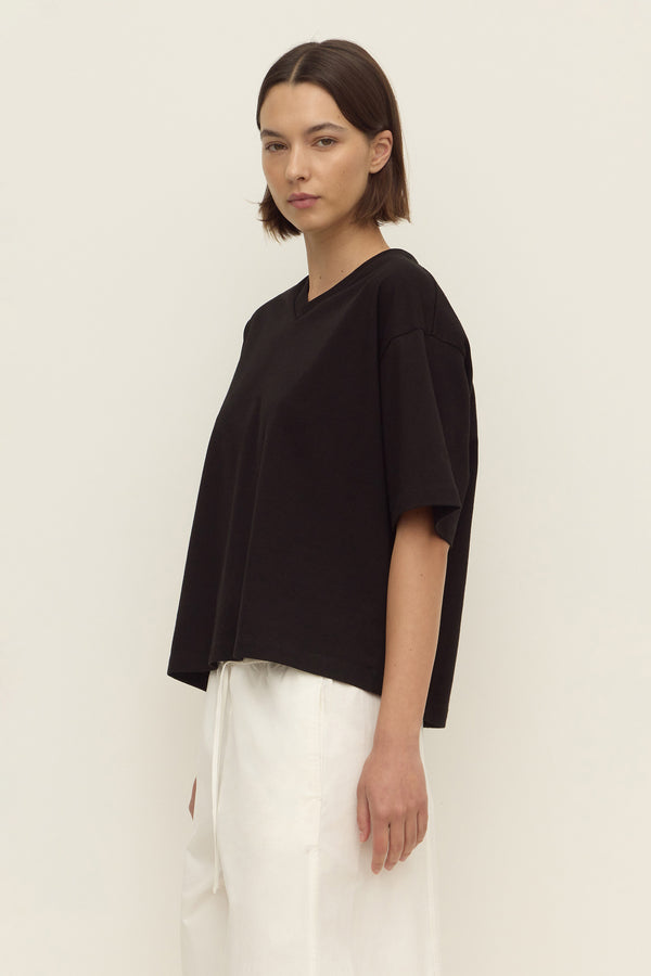 Ellie V Neck Oversized Tee
