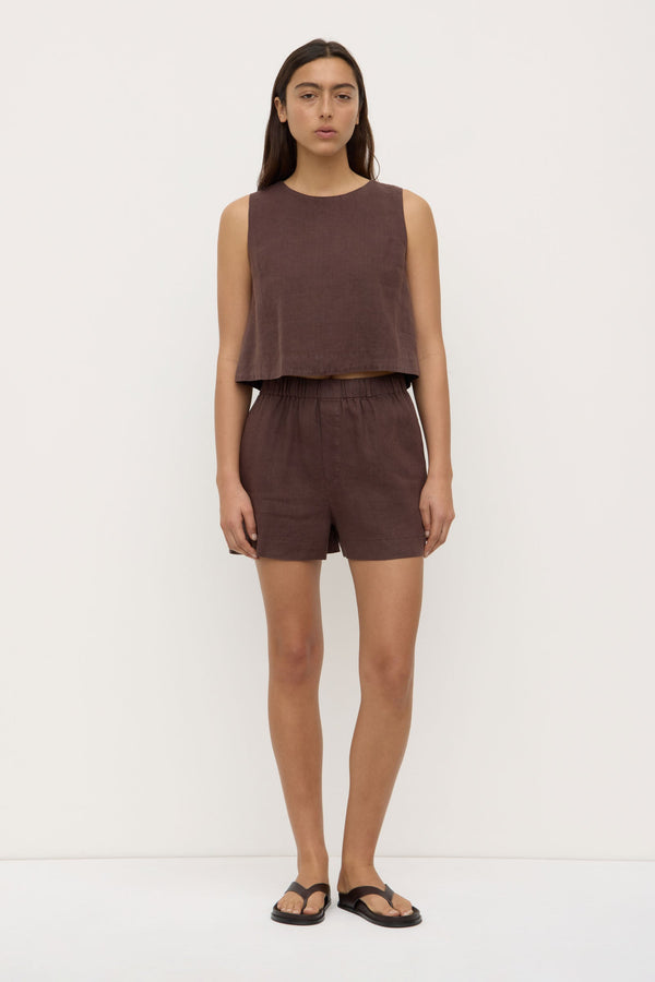 Re-Worn Estelle Linen Top