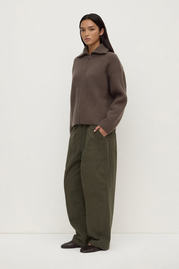 Esther_Zip_Through_Sweater_Bark_1098