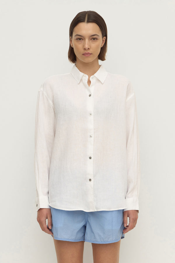 Womens Everyday Linen Long Sleeve Shirt