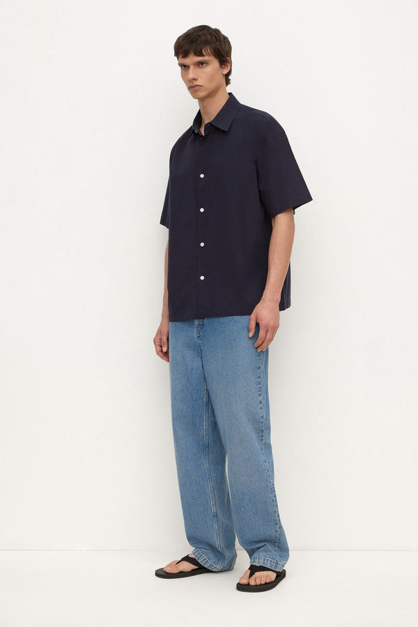 Franco_Short_Sleeve_Shirt_True_Navy_1197