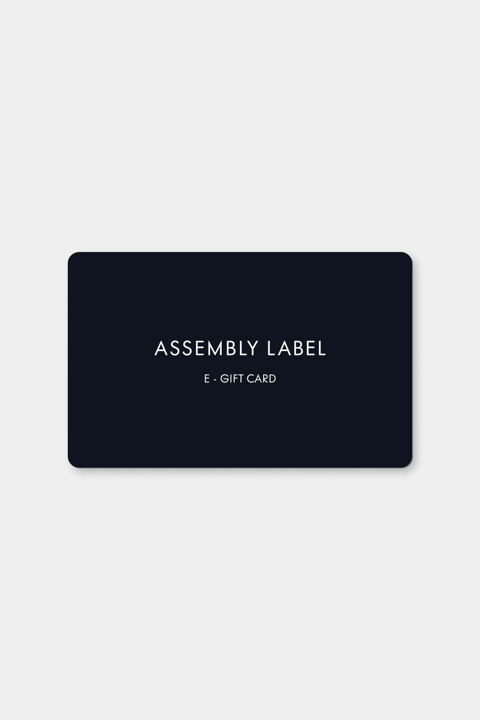 Assembly Label Gift Cards | Assembly Label