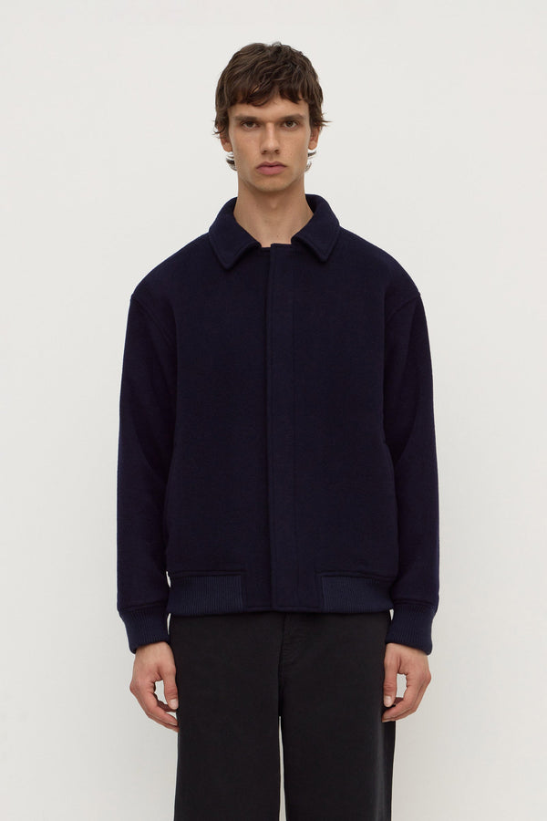 Re-Worn Harrington Wool Bomber Jacket