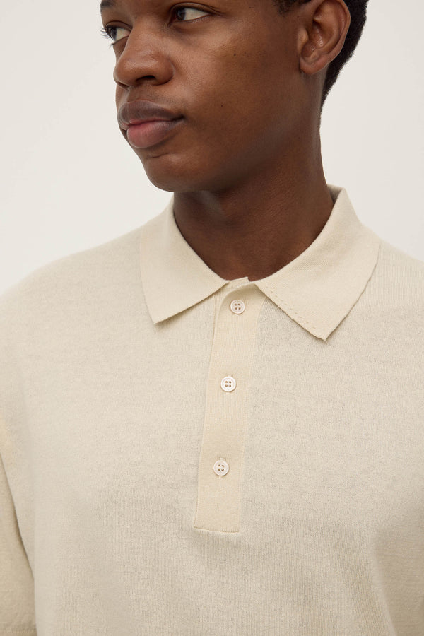 Henry Knit Polo Limestone-4
