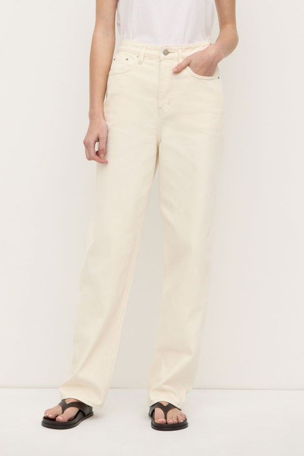 Re-Worn High Waist Straight Jean