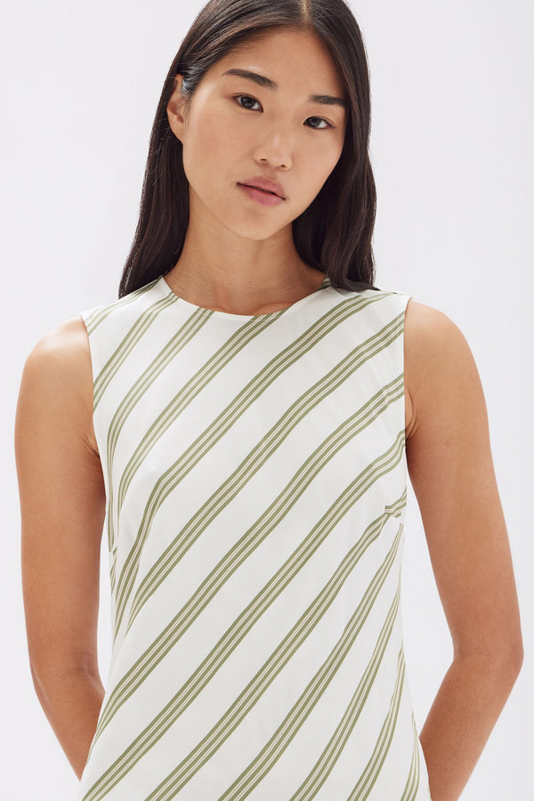 Re-Worn Isola Stripe Midi Dress
