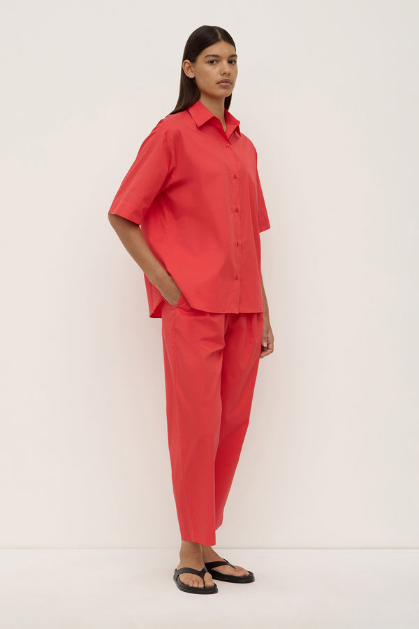 Joni Short Sleeve Shirt Chilli-3