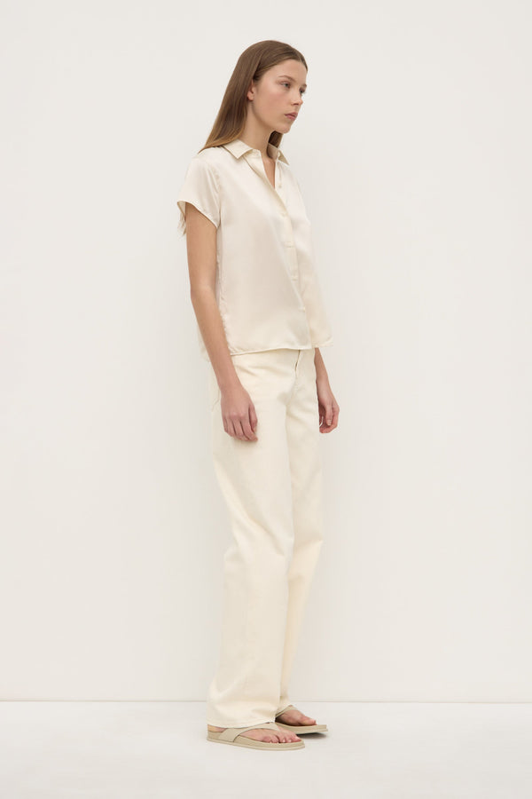 Re-Worn Karri Silk Short Sleeve Shirt