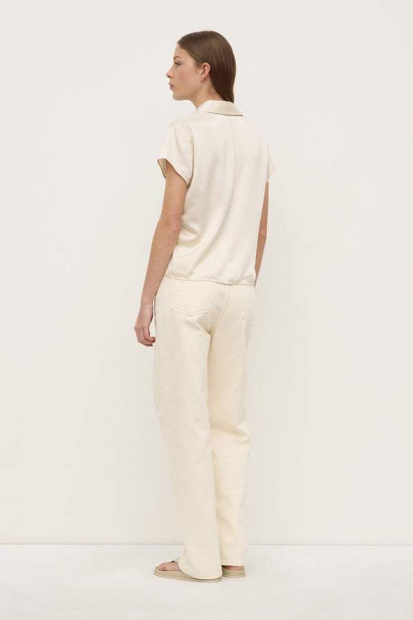 Re-Worn Karri Silk Short Sleeve Shirt