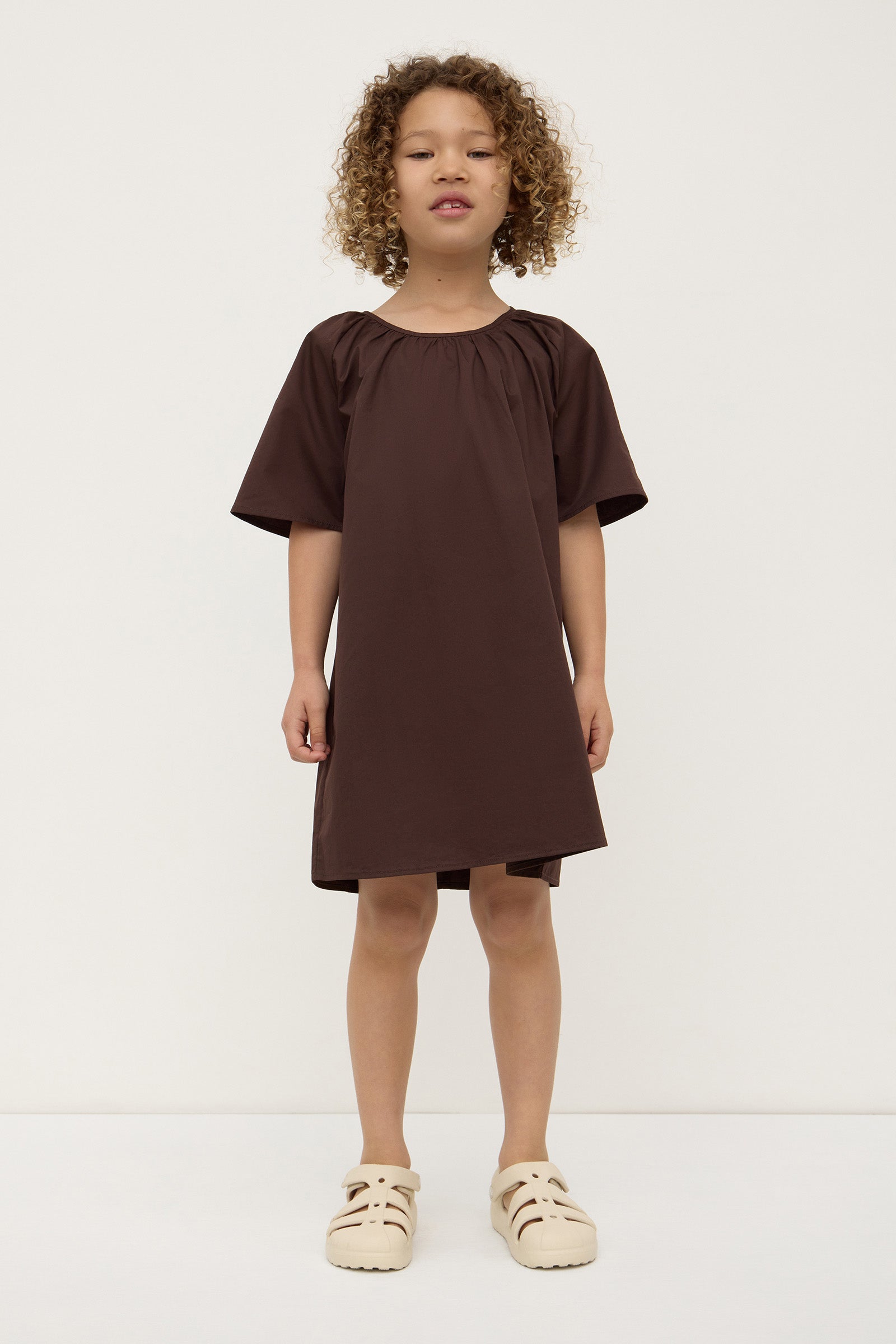 Kids Fran Dress Ganache
