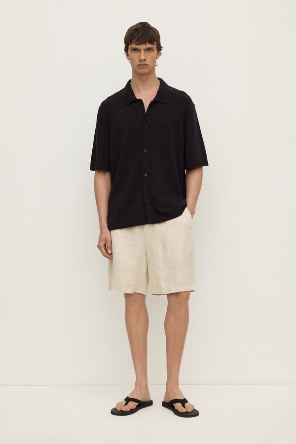 Lance Boucle Knit Short Sleeve Shirt
