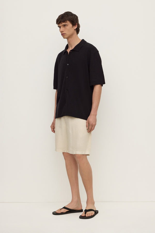 Lance Boucle Knit Short Sleeve Shirt