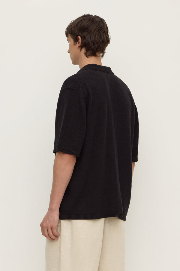 Lance Boucle Knit Short Sleeve Shirt