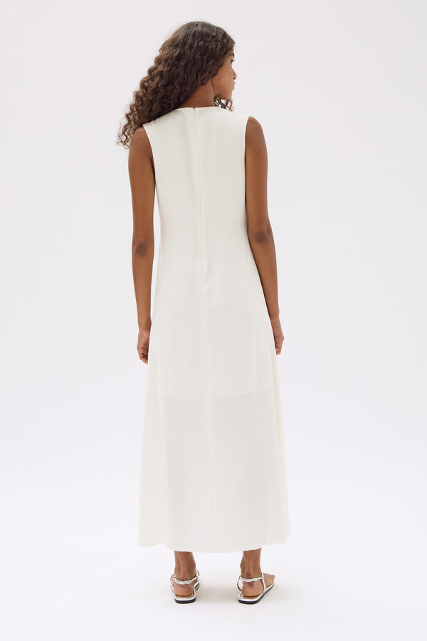Re-Worn Leah Asymmetric Drape Maxi Dress