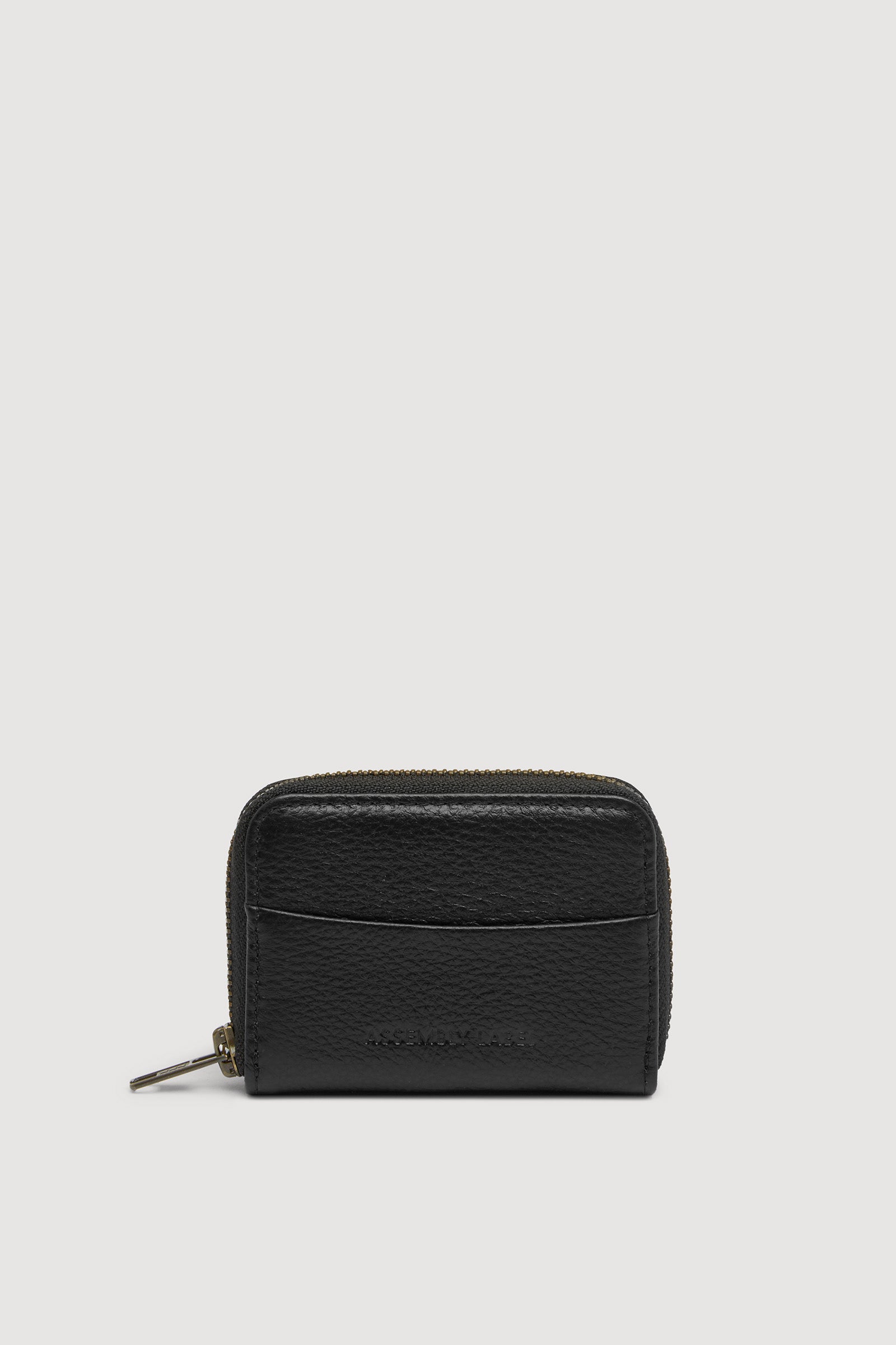 Leather Zip Wallet Black | Assembly Label