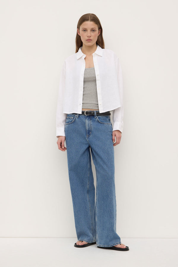 Re-Worn Lilah Linen Boxy Shirt