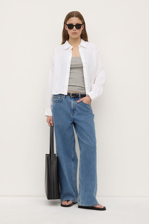 Re-Worn Lilah Linen Boxy Shirt
