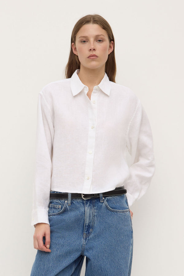Re-Worn Lilah Linen Boxy Shirt