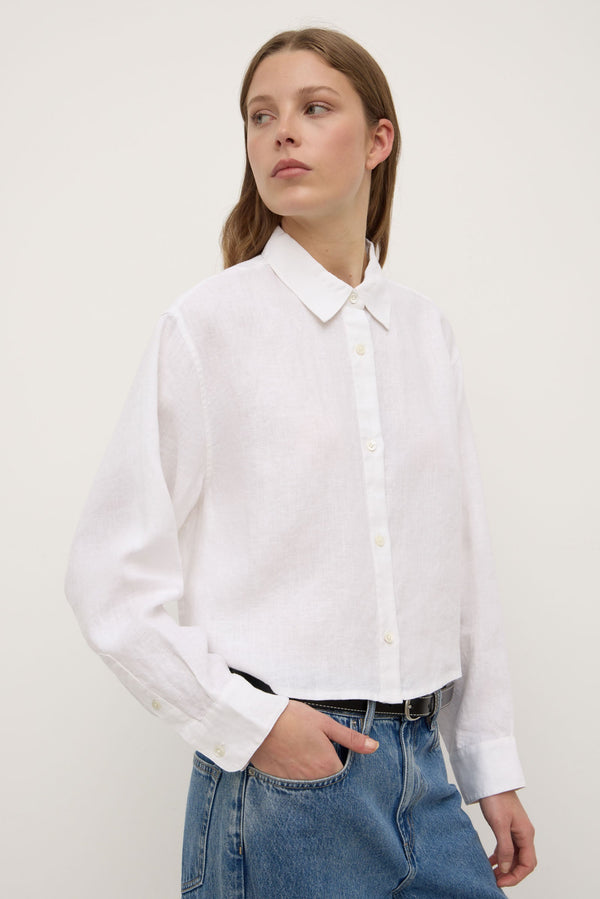 Re-Worn Lilah Linen Boxy Shirt