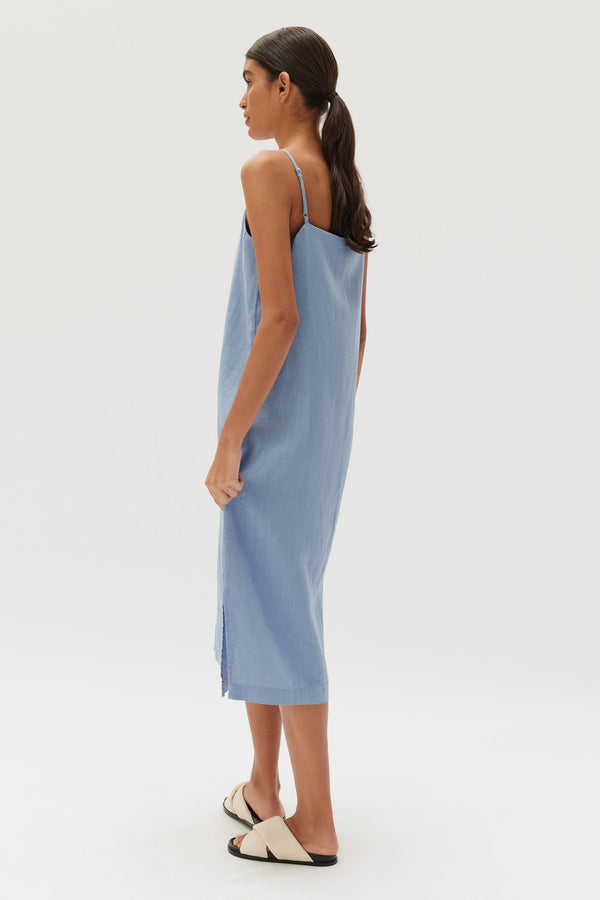 Re-Worn Womens Linen Slip Dress