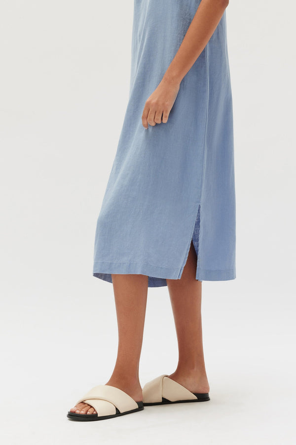 Re-Worn Womens Linen Slip Dress