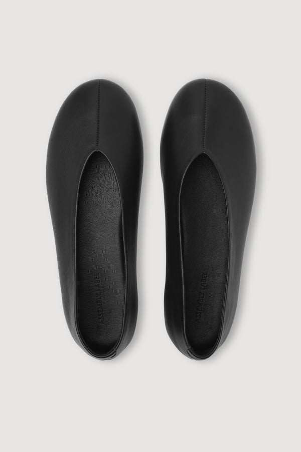 Maeve Leather Ballet Flat Black-2