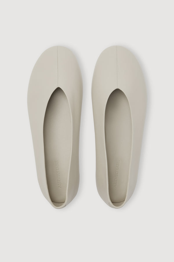 Maeve Leather Ballet Flat Oyster-2