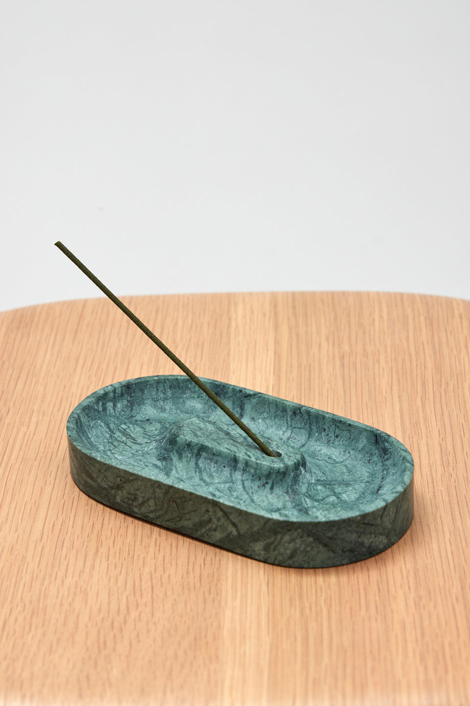 Marble Incense Tray Dark Green | Assembly Label