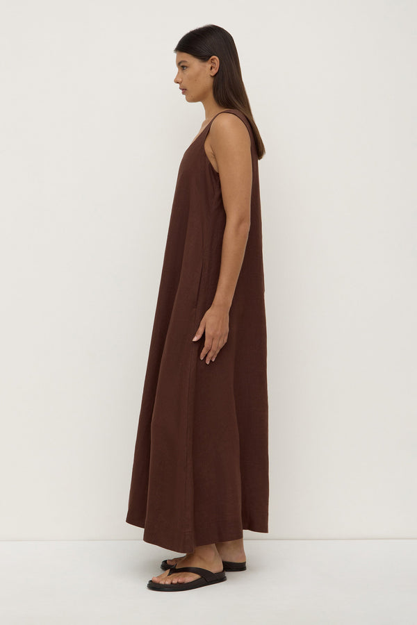 Re-Worn Maree Linen Maxi Dress