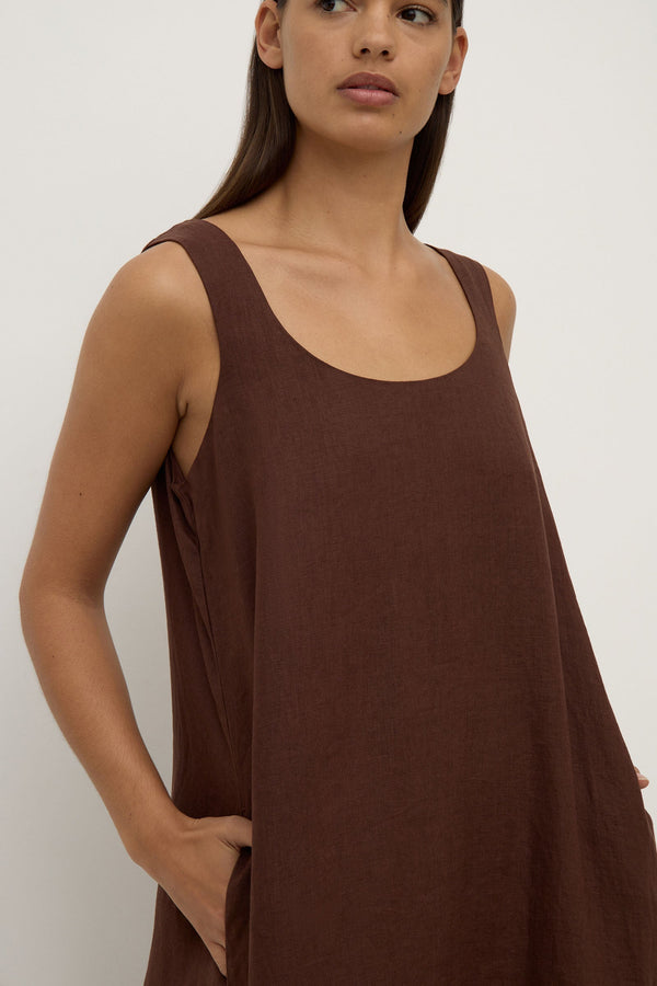 Re-Worn Maree Linen Maxi Dress