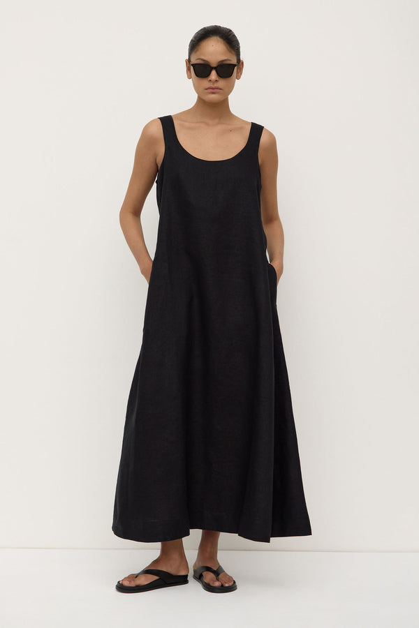 Maree_Linen_Midi_Dress_Black_0117