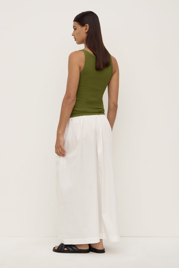 Re-Worn Maya Poplin Maxi Skirt