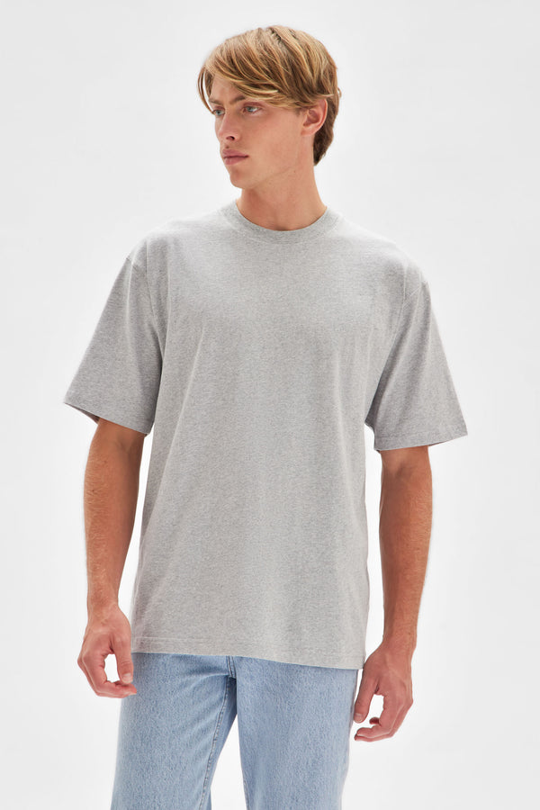 Mens Organic Oversized Tee Grey | Assembly Label