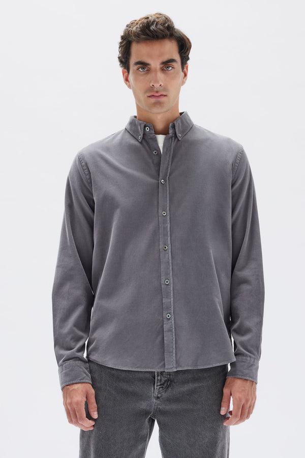 Re-Worn Mens Cotton Cord Long Sleeve Shirt