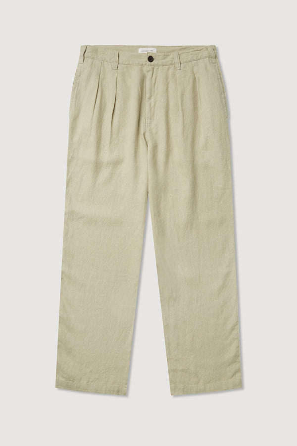 Miles Pleated Linen Chino