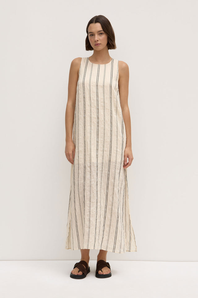 Isla Maxi Dress - Milos Stripe Print main image 0