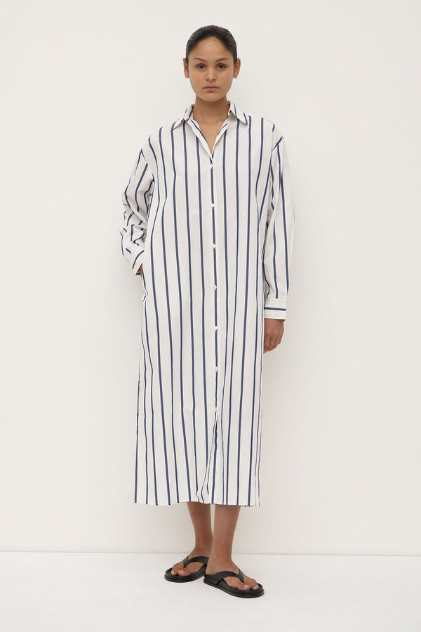 Re-Worn Nara Stripe Shirt Dress