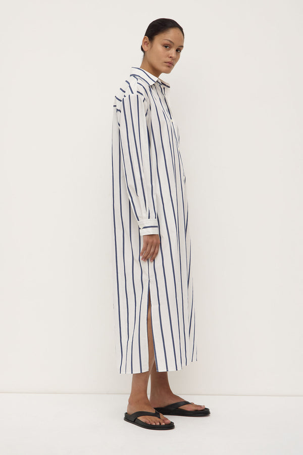 Re-Worn Nara Stripe Shirt Dress