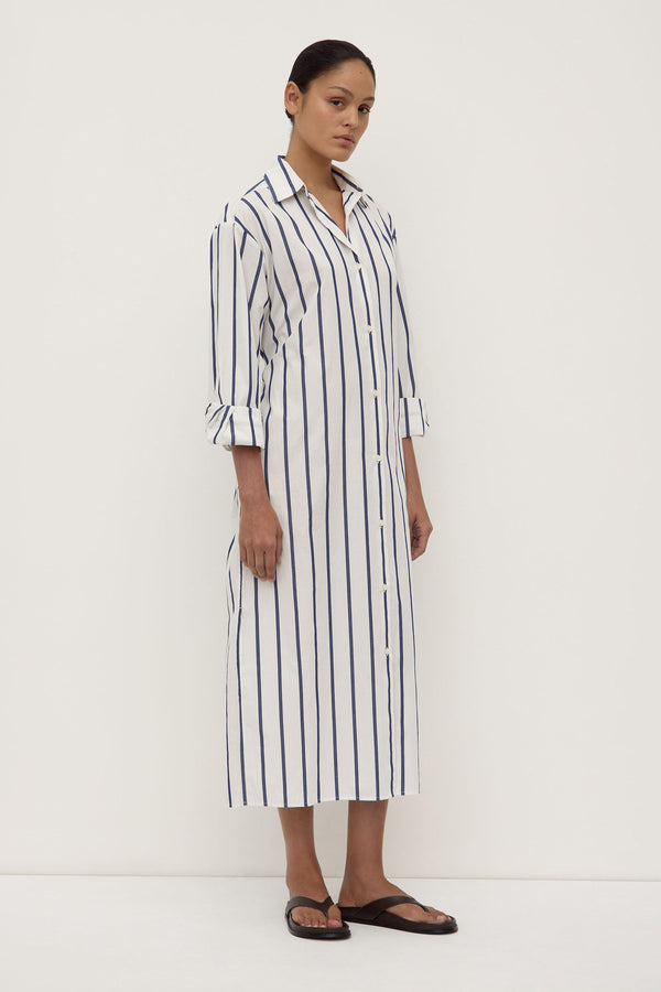 Re-Worn Nara Stripe Shirt Dress