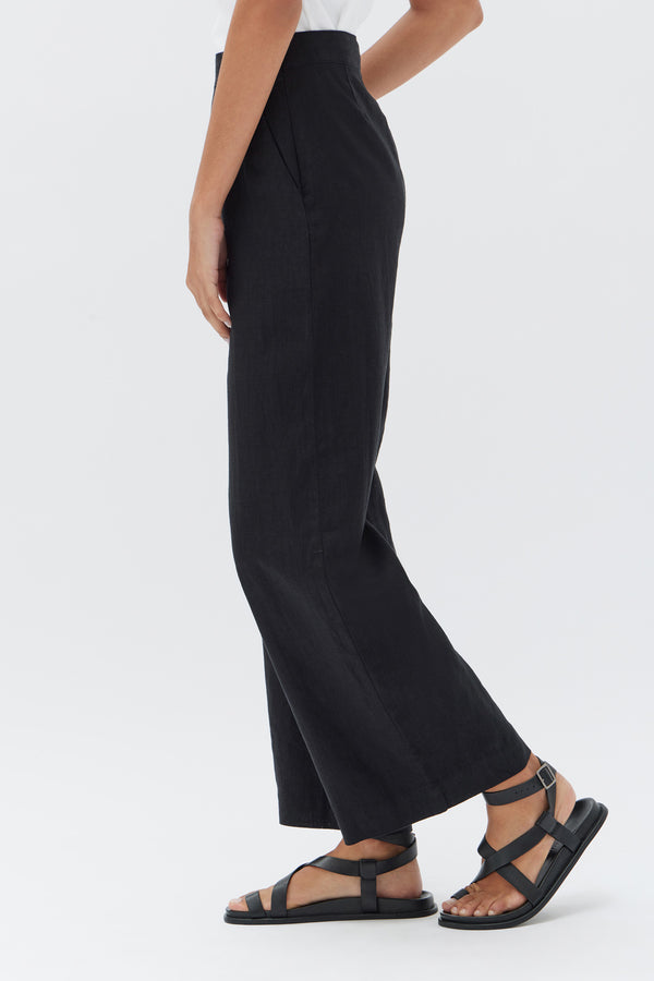 Neva Linen Pants Black | Assembly Label Womens Pants