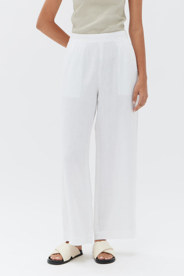Neva Linen Pant White | Assembly Label Womens Pants