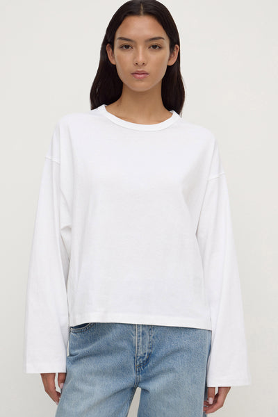 Womens Nikita Wide Sleeve Tee White | Assembly Label